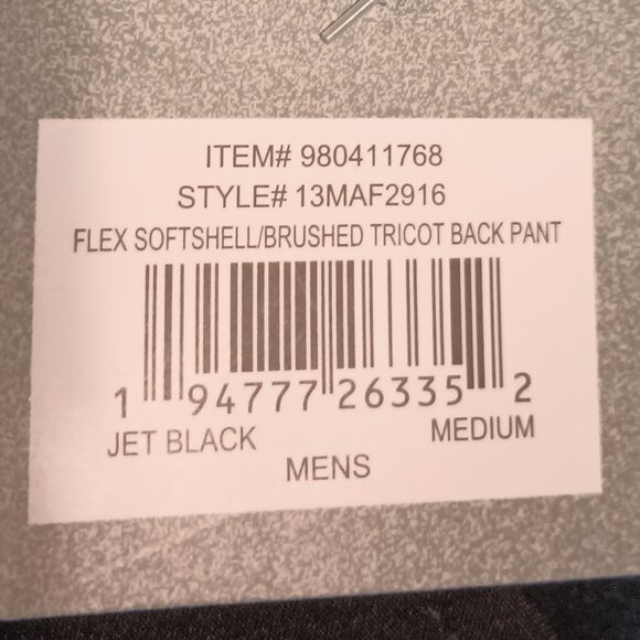 NEW Free Country Men's Wind/Water Resistant Flex Softshell Ski Pant Jet Black M - Picture 8 of 9